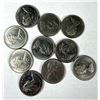 Image 2 : Canadian Quarter LOT x10 - 1968-79