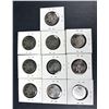 Image 1 : 1994 ERROR Canadian Quarter Lot x10 - Dot Behind G