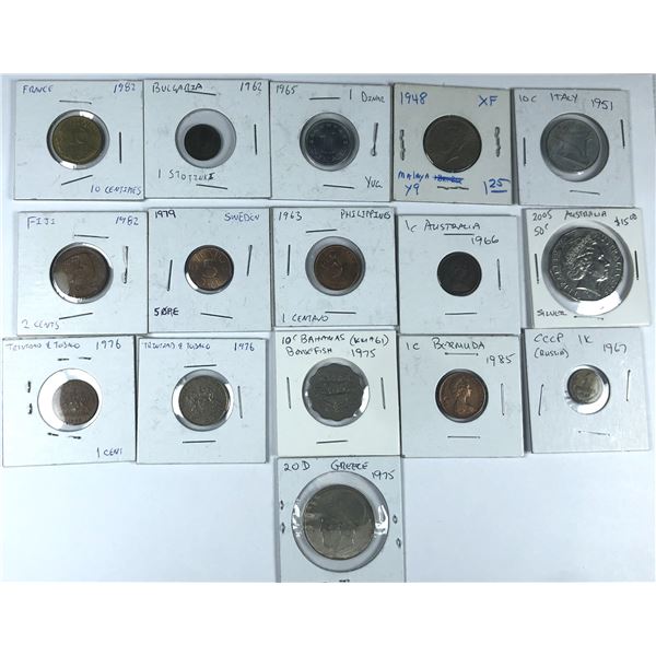 Mixed Coin LOT x16 - 1948 to 2005 - World Nations
