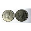 Image 2 : 1960 Canadian Nickels x2 - Bald Beaver