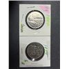 Image 1 : Canadian 50 Cent Coins x2 - 1969 & 1974