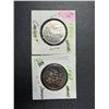 Image 1 : Canadian 50 Cent Coins x2 - 1979-1981