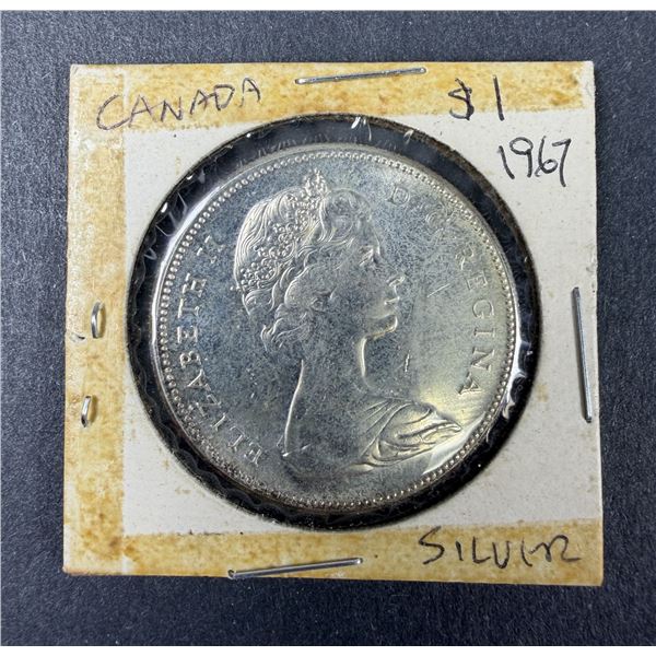 1967 Canadian Dollar Coin - Silver