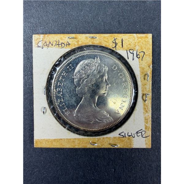 1967 Canadian Dollar Coin - Silver