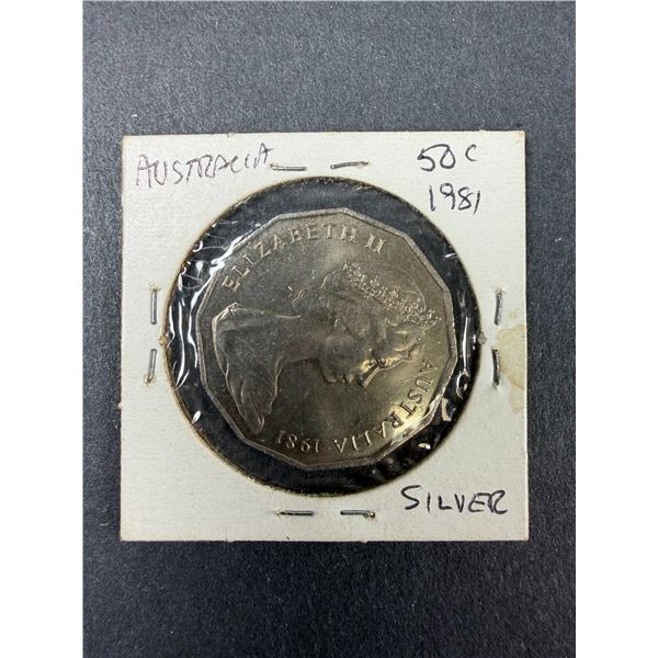 1981 Australian 50 Cent Coin - Princess Diana