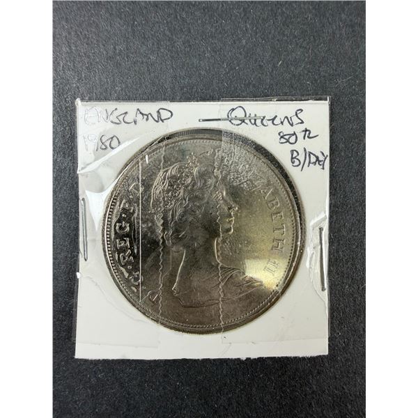 1980 England Queen Mothers Birthday Coin