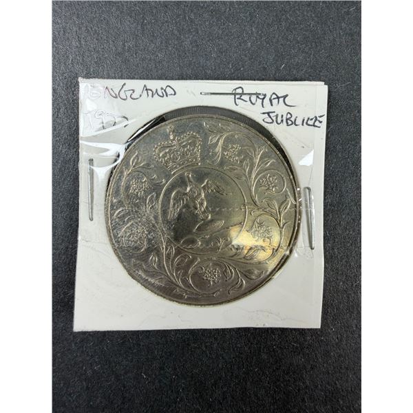 1977 England Royal Jubilee Coin - Elizabeth II