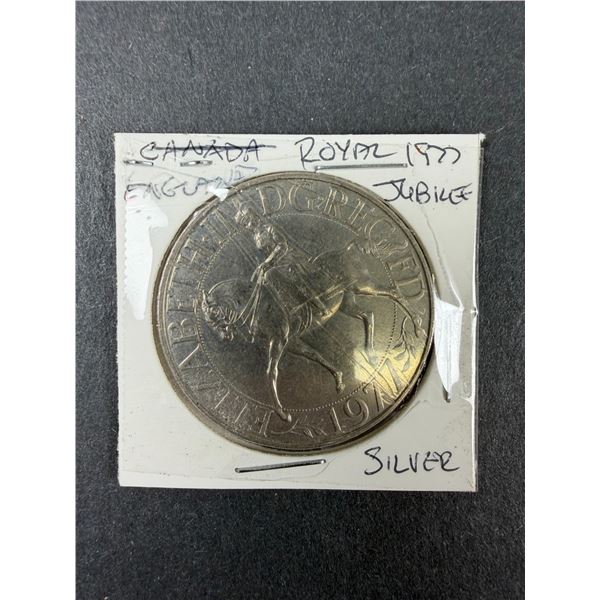 1977 England Royal Jubilee Coin - Elizabeth II