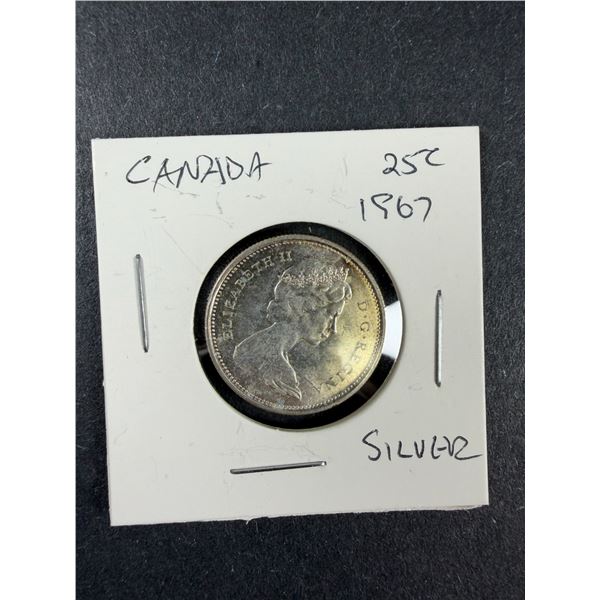1967 Canadian Quarter - SILVER