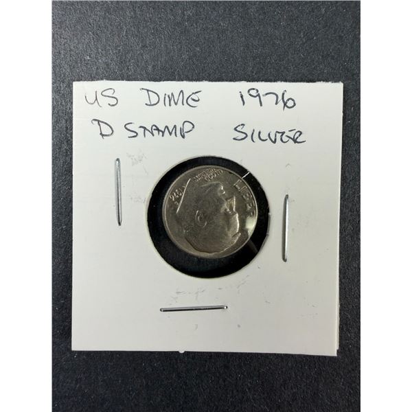 1976 USA Dime D Stamp Coin
