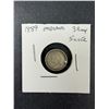 Image 1 : 1889 England SILVER Threepence Coin - 3 Penny