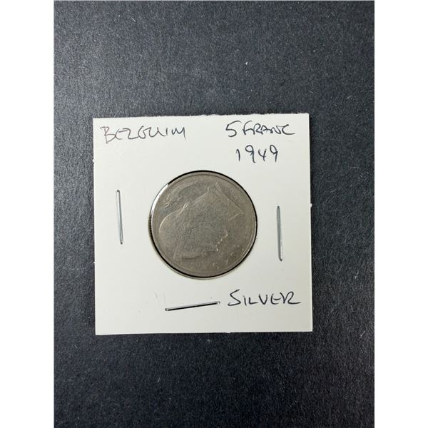 1949 Belgian 5 Franc Coin