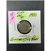 Image 1 : 1951 Australian SILVER 6 Pence Coin