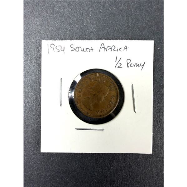 1954 South Africa 1/2 Penny Coin