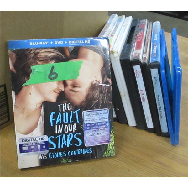 ESTATE:  BOX C/W ASSORTED DVD'S & BLURAY'S