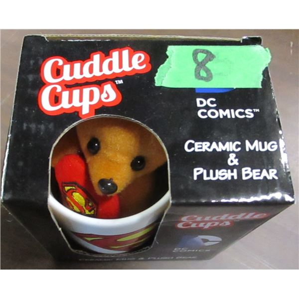 ESTATE:  BOX C/W DVD'S, CUDDLE CUP, GLASSES, ETC