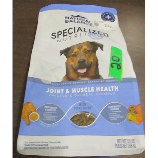 ESTATE:  NATURAL BALANCE DOG FOOD (3.5 LBS) - BAG