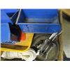 Image 2 : BOX C/W STORAGE BINS, ROPE, MISC
