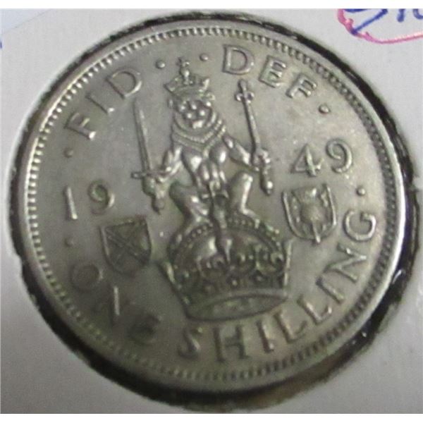 1949 GREAT BRITAIN SILVER SCHILLING