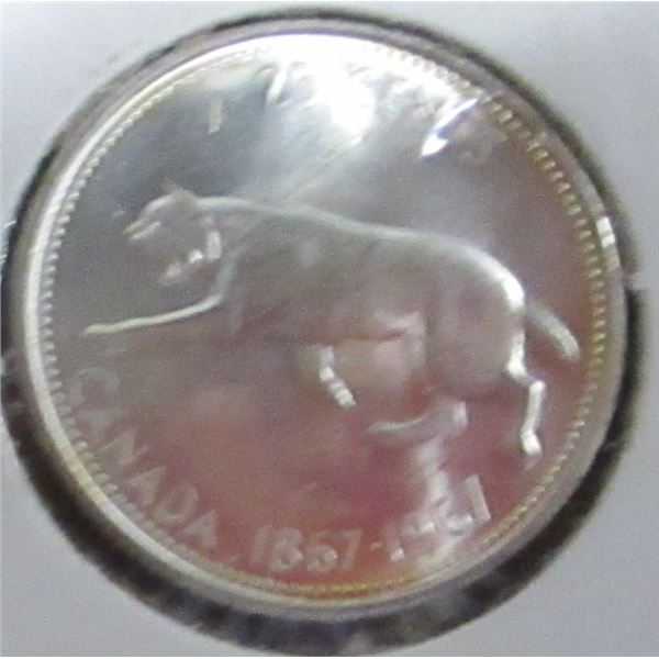 1967 CH/BU CANADA SILVER BOBCAT QUARTER