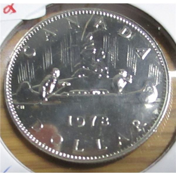 1978 PROOF CAMEO CANADA VOYAGER DOLLAR