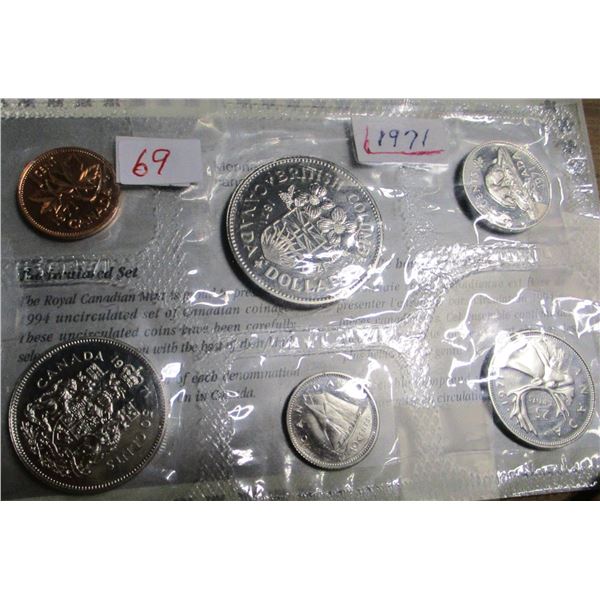 1871 - 1971 CANADA MINT SEALED COIN SET