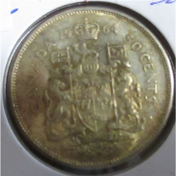 1964 CANADA SILVER HALF DOLLAR
