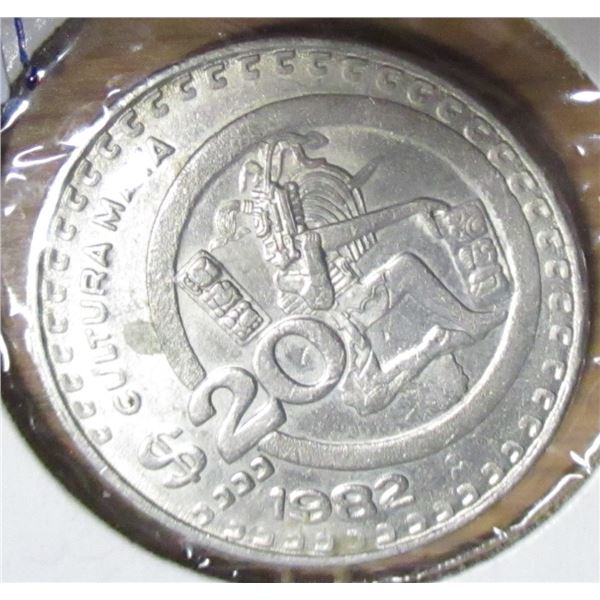 1982 MEXICO $20 COIN
