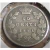 Image 1 : 1901 CANADA VICTORIAN SILVER DIME