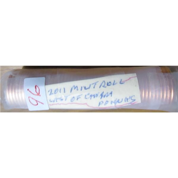 2011 MINT SEALED ROLL LAST OF CANADA PENNIES