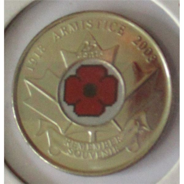 1918 - 2008 UNCIRCULATED ARMISTICE CANADA QUARTER