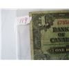 Image 4 : 1937 LEGAL TENDER KING GEORGE VI CANADA $1 BILL