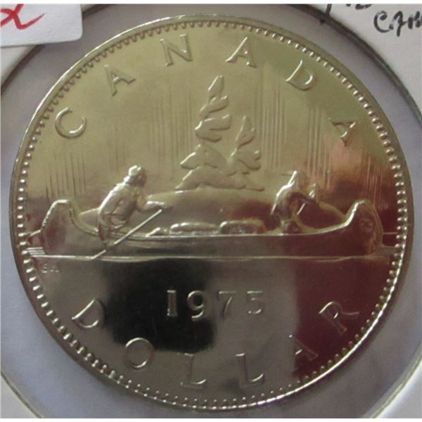 1975 PROOF CAMEO CANADA VOYAGER DOLLAR