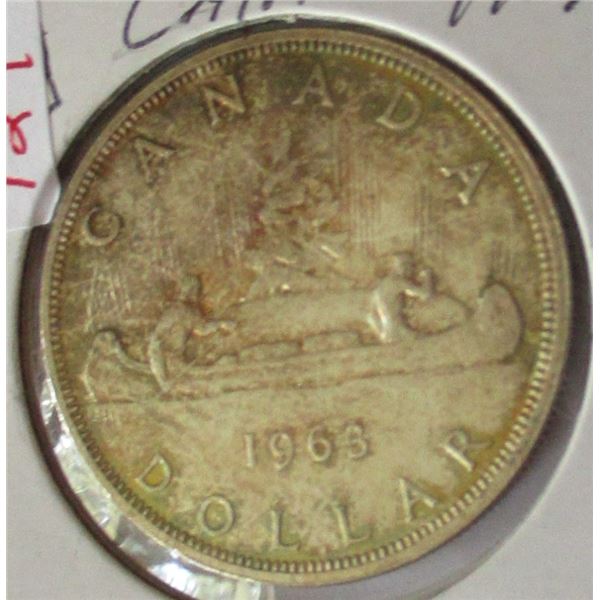 1963 CANADA SILVER DOLLAR