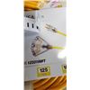 Image 2 : AS NEW 100FT HEAVY DUTY 3 OUTLET YELLOW EXTENSION CORD. 12AWG/3C