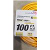 Image 3 : AS NEW 100FT HEAVY DUTY 3 OUTLET YELLOW EXTENSION CORD. 12AWG/3C
