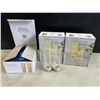 Image 1 : SET OF 6 NEW EPARE CHAMPAGNE FLUTE SET, DUAL WALL INSULATED GLASS RETAIL $45 EACH, 3 SETS OF 2, TOTA
