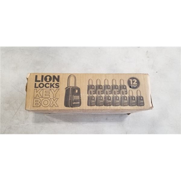 12 PACK LION LOCKS KEY BOX
