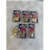 Image 1 : 6 NEW MASTER LOCKS 5 KEYED ALIKE