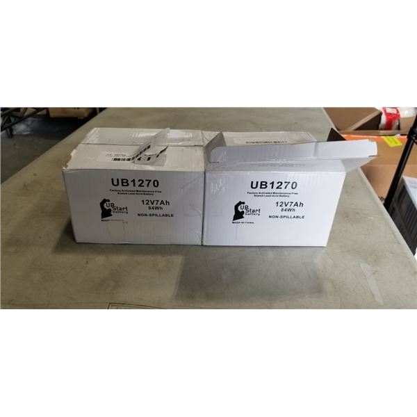 4 FACTORY ACTIVATED MAINTENANCE FREE SEALED LEAD ACID BATTERIES. 12V7AH