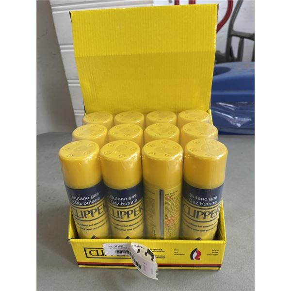 12 PACK CLIPPER BUTANE GAS