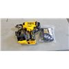 Image 1 : NEW DEWALT 20V ROOFING NAILER AND DEWALT 4 AMP CHARGER MODEL DCB1104