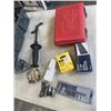 Image 2 : PLASTIC TRAY OF ITEMS INCLUDING MILWAUKEE HEAVY DUTY HOLE SAW KIT, ROK BRAD NAILS, DEWALT BI METAL H