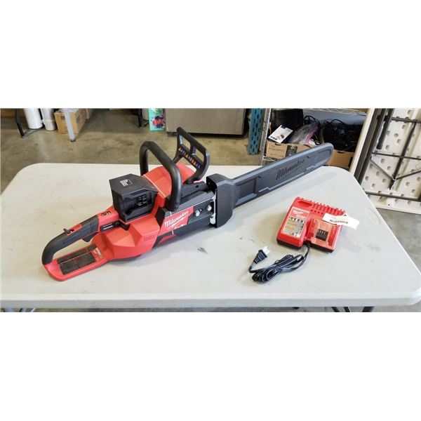 NEW MILWAUKEE M18 CHAINSAW AND MILWAUKEE M12 M18 CHARGER