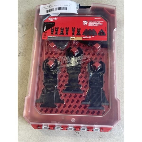 NEW MILWAUKEE 15 MILTI-TOOL BLADE SET