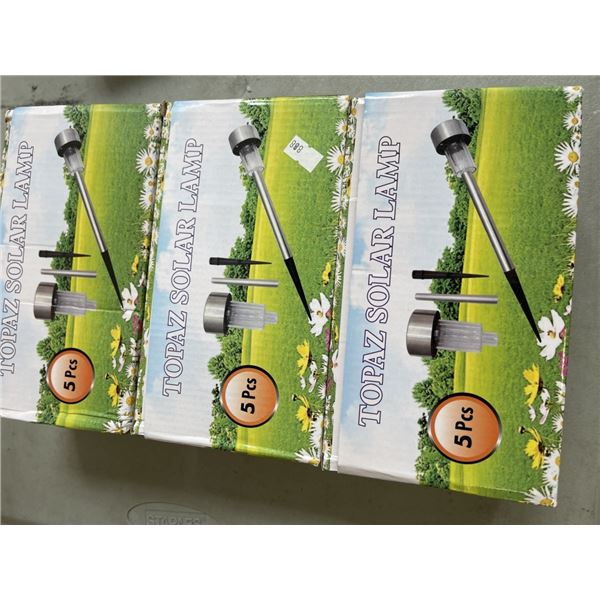 3 PACKS OF TPAZ SOLAR LAMPS