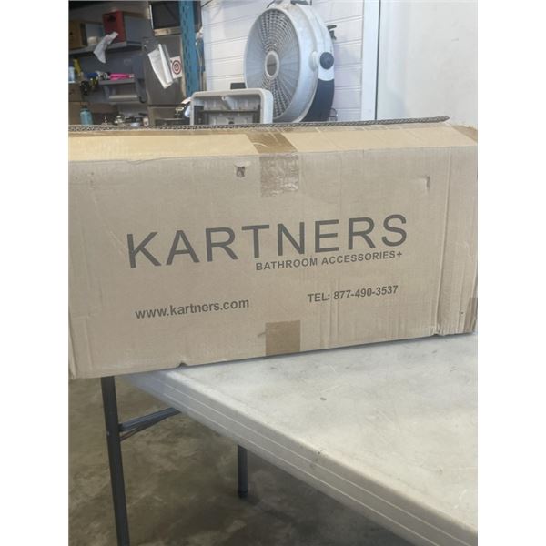 KARTNERS BERLIN COLLECTION TOWEL SHELF W/ TOWEL BAR