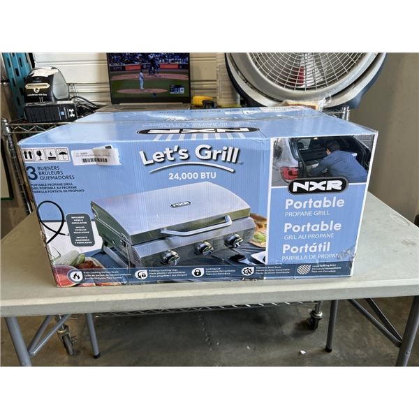 NRX PORTABLE PROPANE GRILL 24,000 BTU