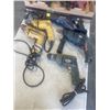 Image 3 : TRAY OF TOOLS INCLUDING DEWALT DRILLS, MASTERCRAFT JIGSAW, SKIL BELT SANDER, BLACK & DECKER DRILLS. 