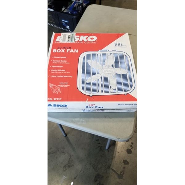 LASKO 20 INCH BOX FAN